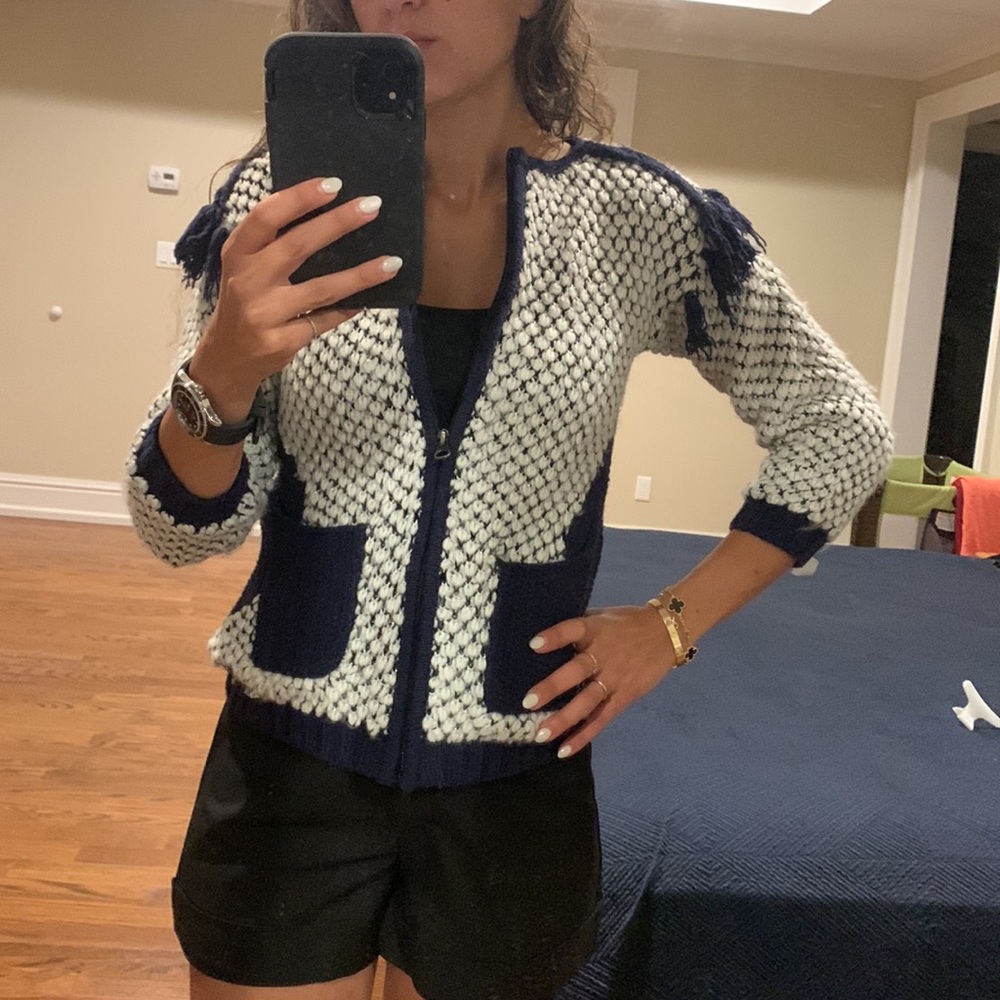 Beautiful, Soft, and Warm Handmade Sweater/Zip-up made in France